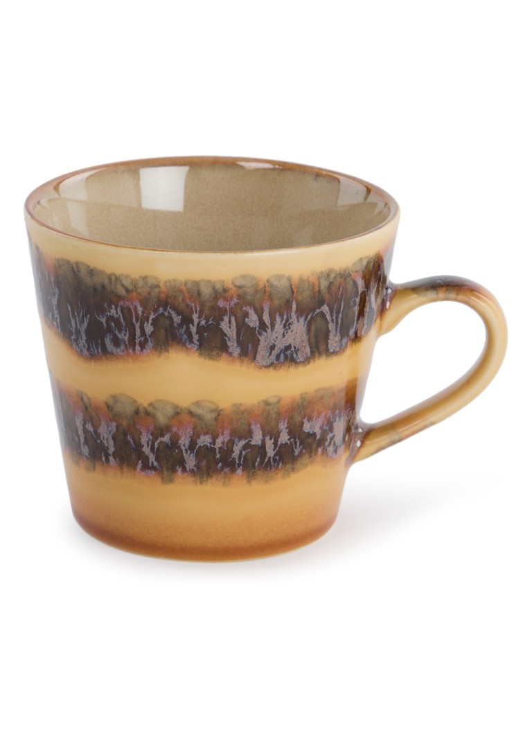 HKliving 70s Ceramics kopje 33 cl Mosterd - Deal