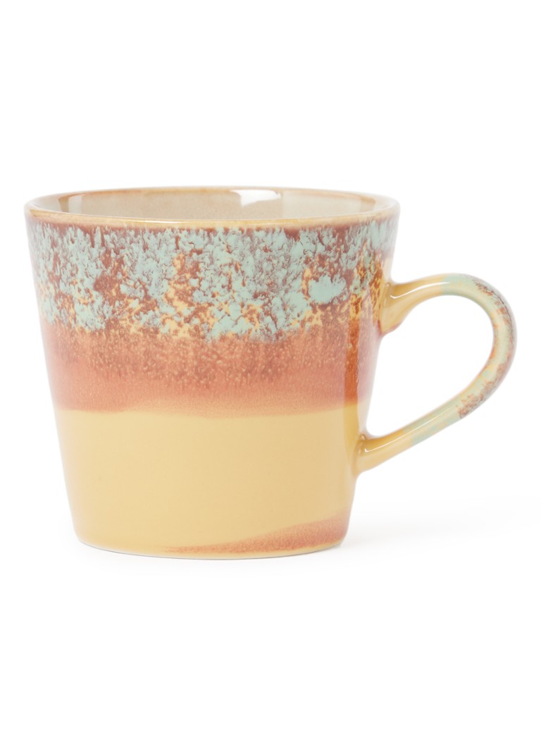 HKliving Cove cappuccino kopje 33 cl Okergeel - Deal