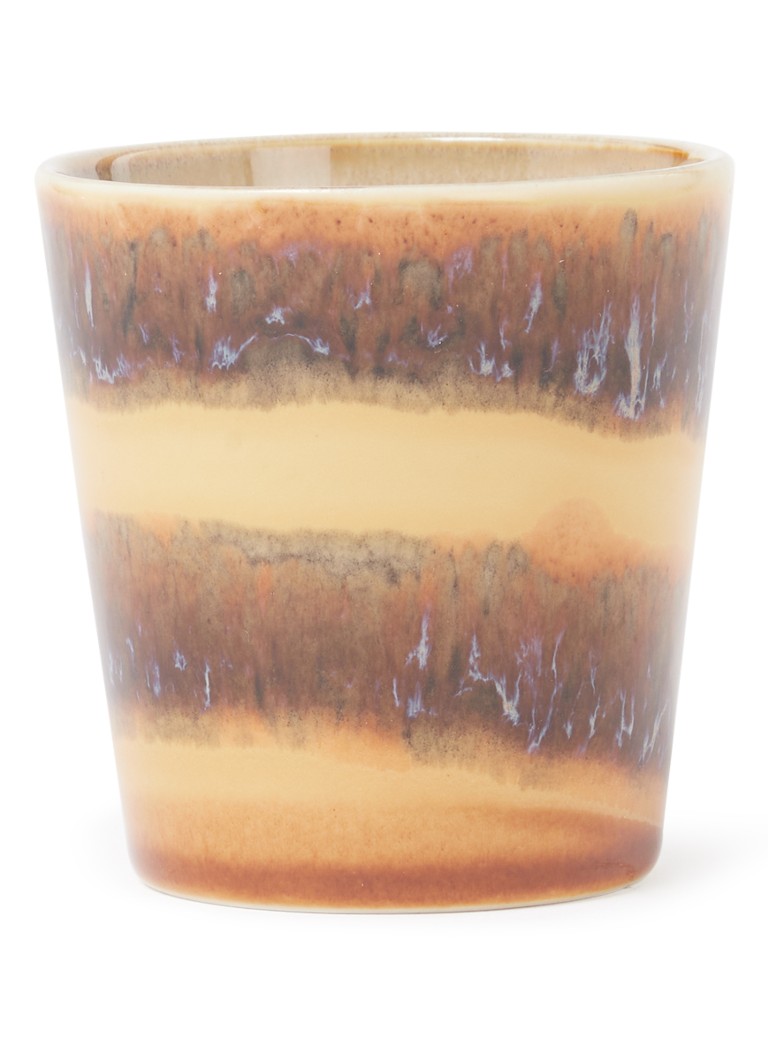 HKliving Cliffs koffiekopje 23 cl Bruin - Deal