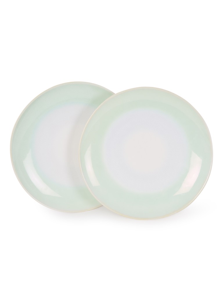 HKliving 70's dinerbord 29 cm set van 2 Multicolor - Deal