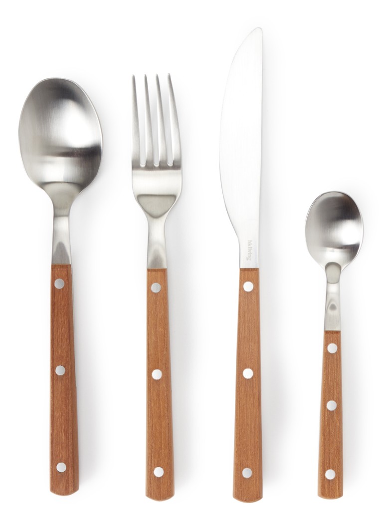 HKliving 70's Cutlery bestekset 16-delig Lichtbruin - Deal