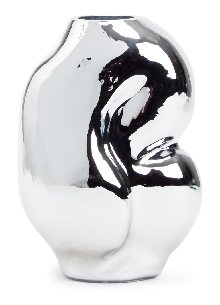 HKliving Gleam Small vaas 18 cm Chroom - Deal