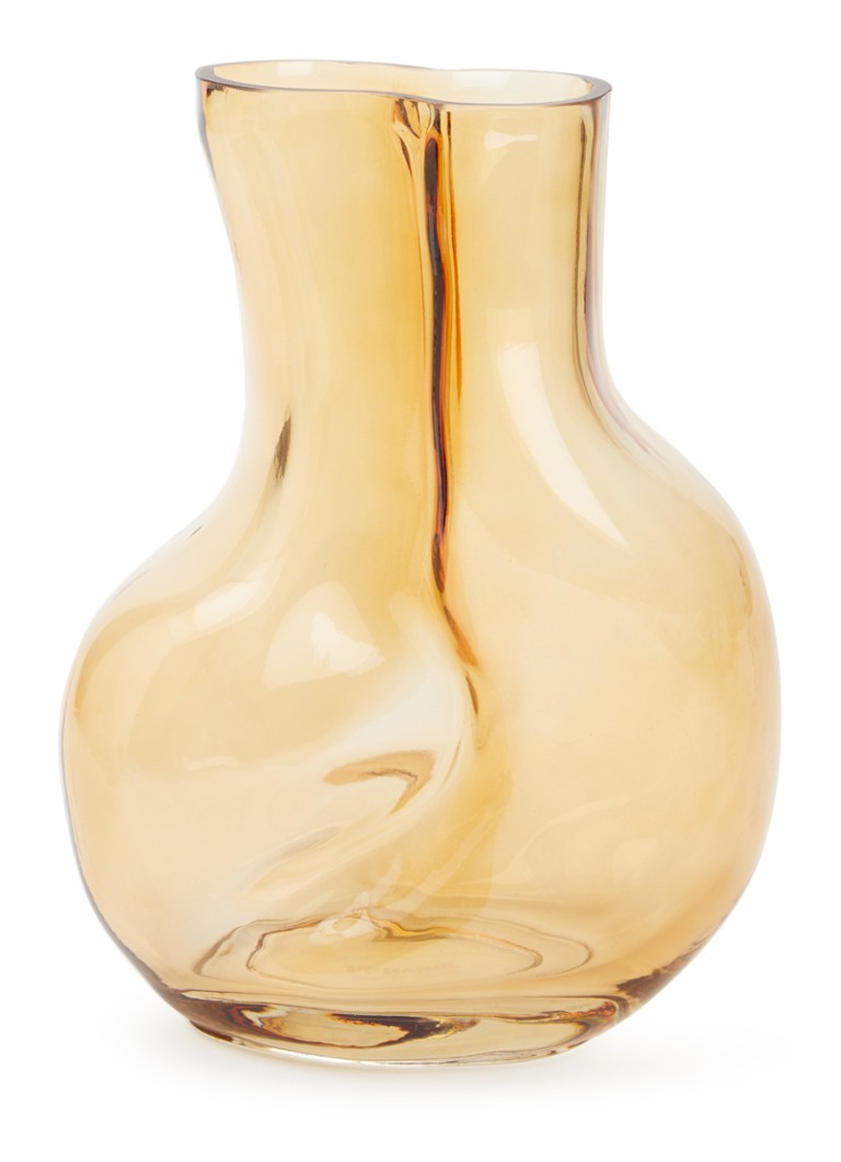 HKliving Gleam vaas 22 cm Roestbruin - Deal