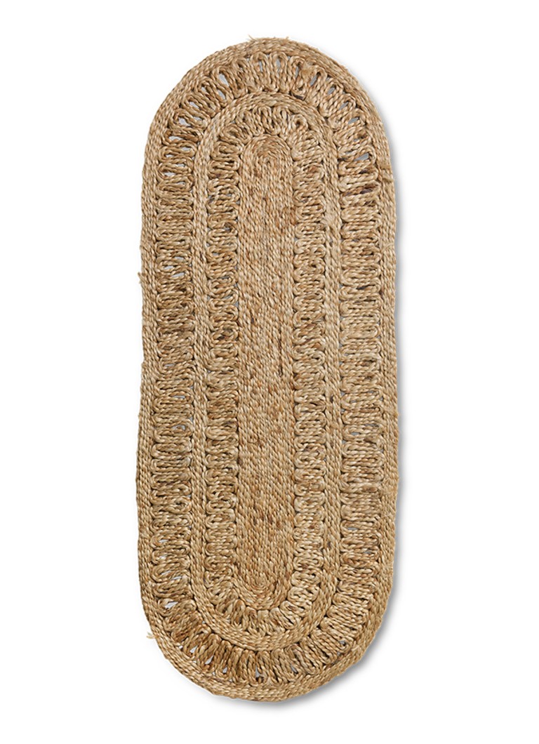 HKliving Soleil vloerkleed van jute Donkerbeige - Deal