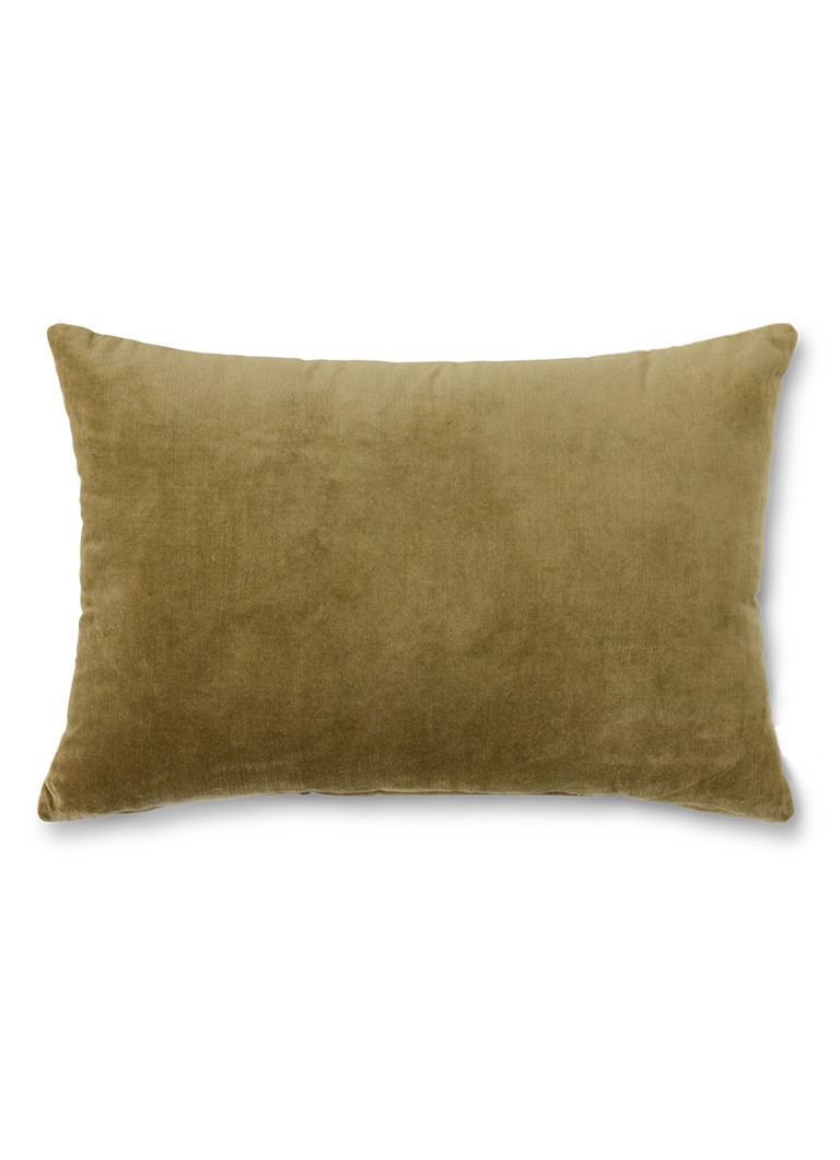 HKliving Sierkussen van fluweel 60 x 40 cm Legergroen - Deal