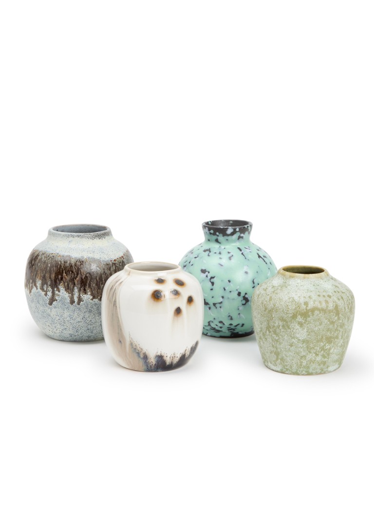 HKliving Canyon Small vazen set van 4 Multicolor - Deal
