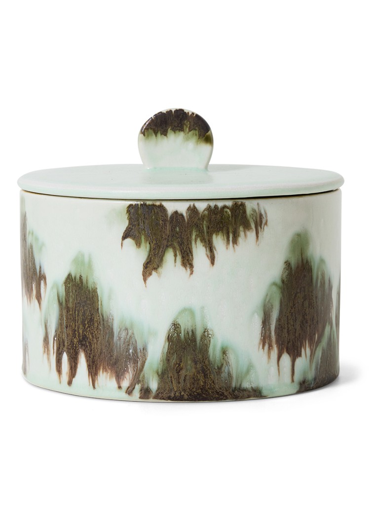 HKliving 70's Tide koektrommel 17 cm Groen - Deal