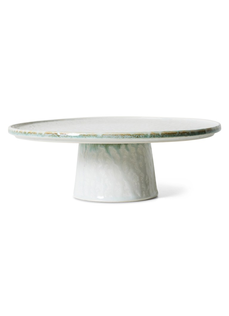 HKliving Smudge M taartplateau 26 cm Lichtblauw - Deal