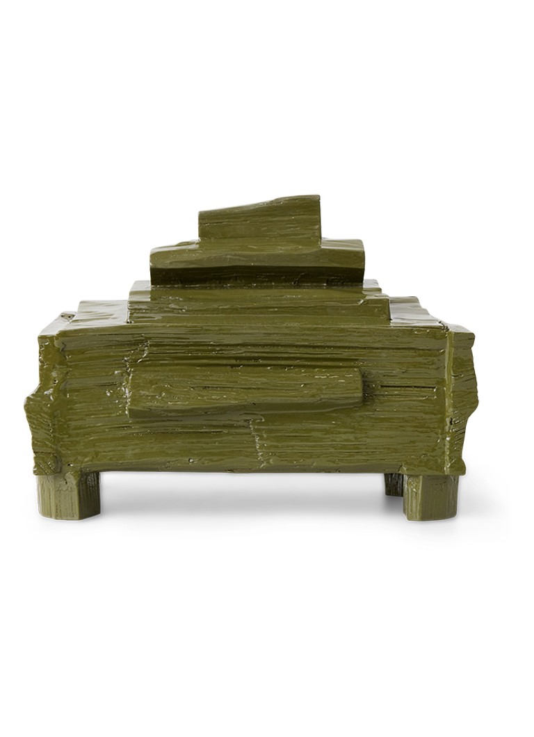 HKliving Teun Zwets opbergdoos 30 x 19 cm Mosgroen - Deal