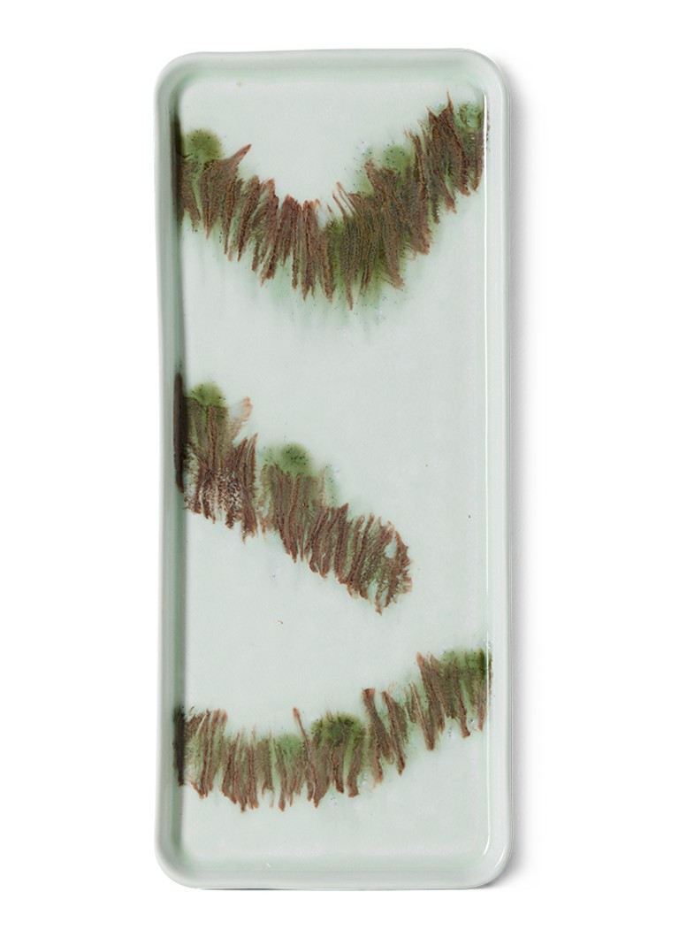 HKliving 70s Ceramics cakeschaal 31,5 x 13,5 cm Mint - Deal