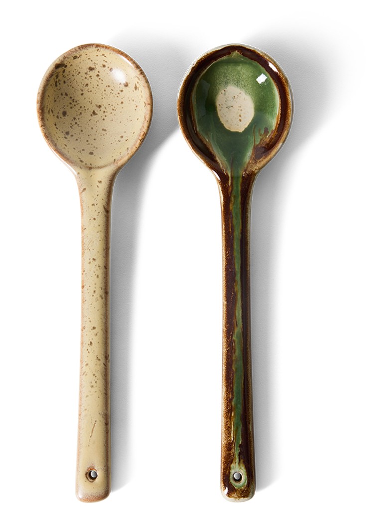 HKliving 70s Ceramics Hills opschepbestek set van 2 Multicolor - Deal