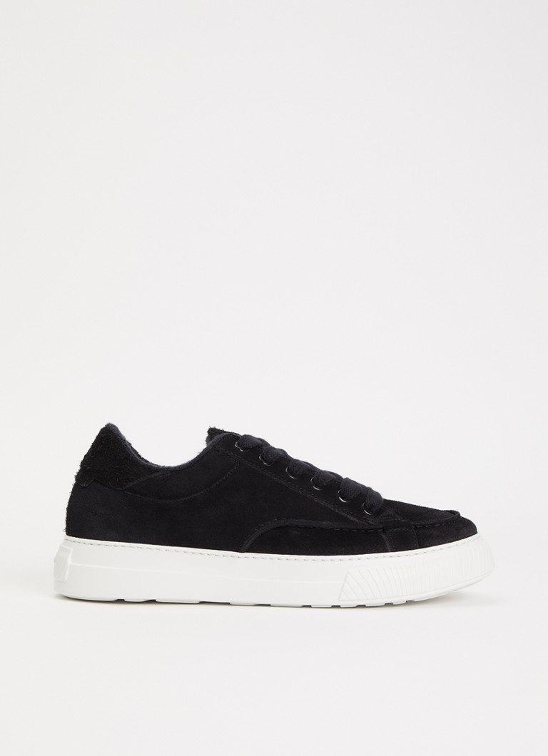 Nubikk Heren Caldera Tora sneaker van suède in de kleur Zwart, maat: 43