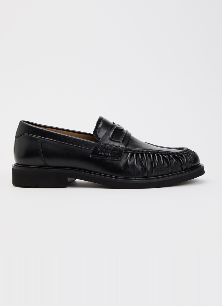 Nubikk Heren Jones Mio loafer van leer in de kleur Zwart, maat: 43