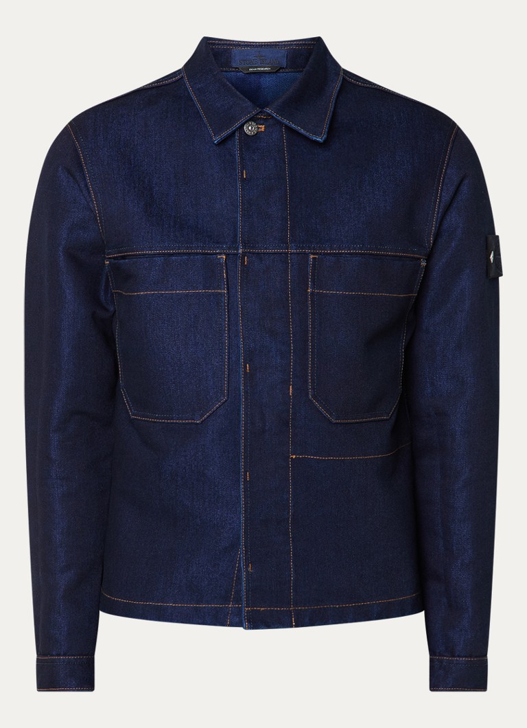 Stone Island Heren S0J17 spijkerjas met borstzakken in de kleur Indigo, maat: M