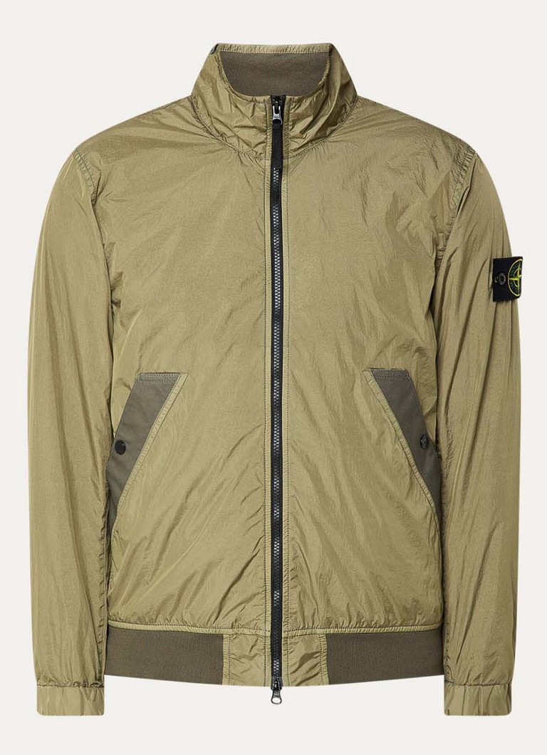 Stone Island Heren S0A23 bomberjack met opstaande kraag in de kleur Mosgroen, maat: L