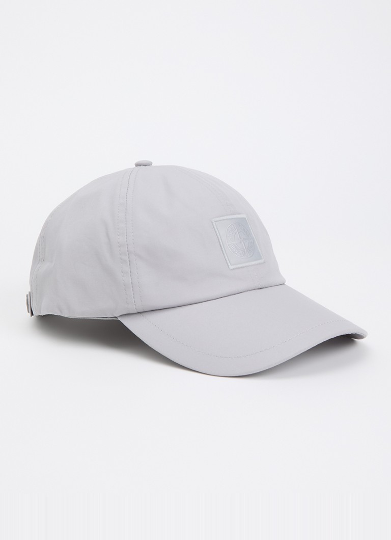 Stone Island Heren S0F01 pet met logo in de kleur Lichtgrijs, maat: OS
