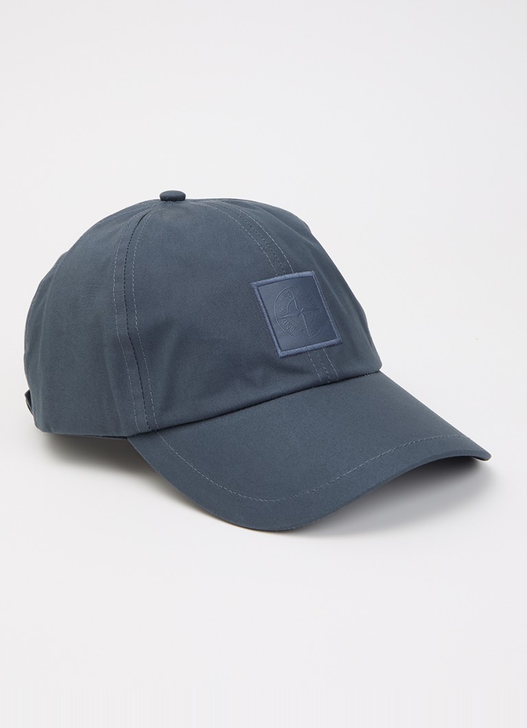 Stone Island Heren S0F01 pet met logo in de kleur Blauw, maat: OS