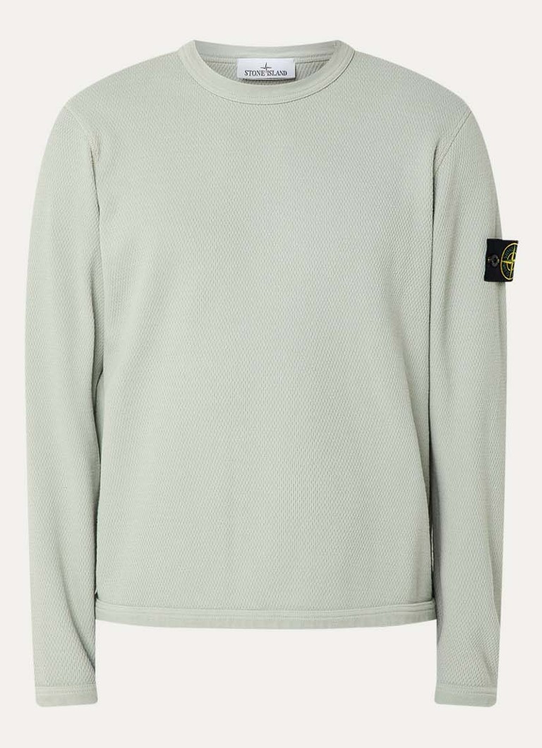 Stone Island Heren S0297 sweater met logo in de kleur Lichtgroen, maat: L