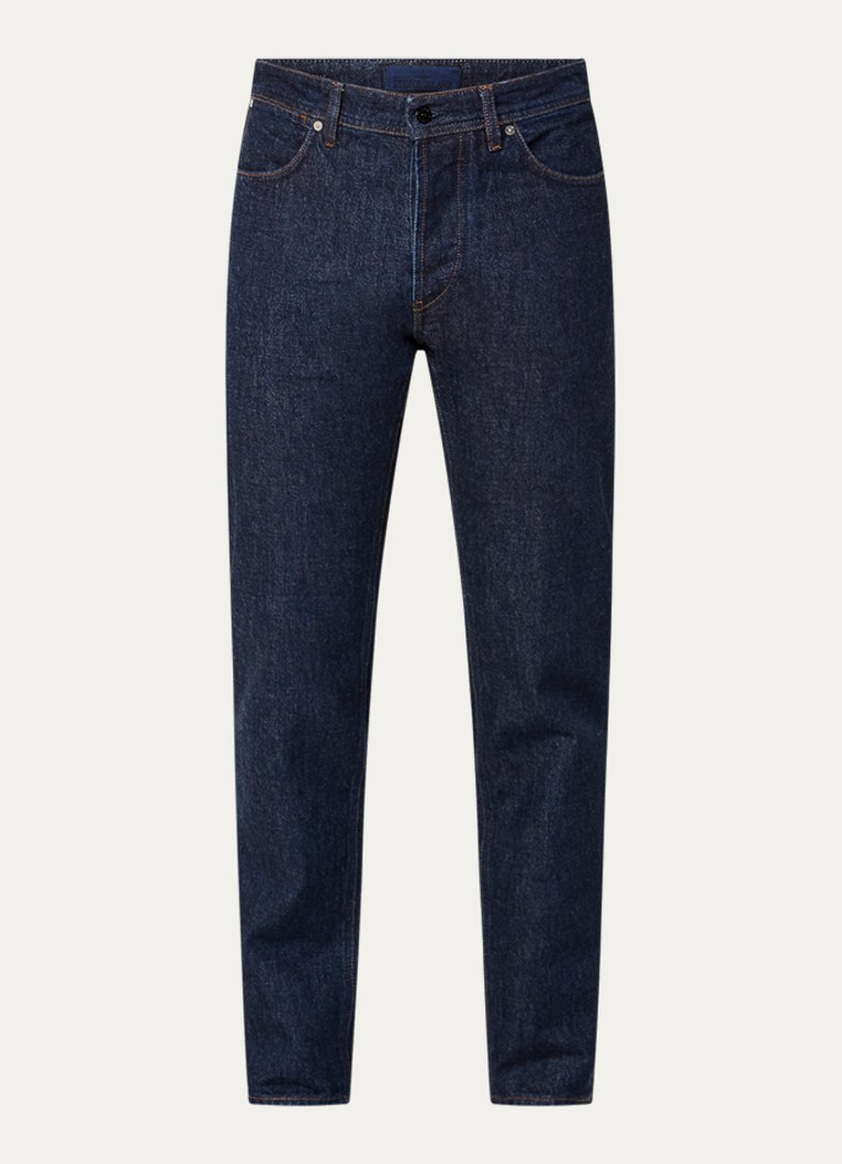 Stone Island Heren S00J7 straight leg jeans met donkere wassing in de kleur Indigo, maat: 32