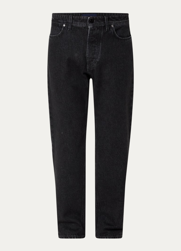 Stone Island Heren S0J32 straight fit jeans met gekleurde wassing en steekzakken in de kleur Antraciet, maat: 34