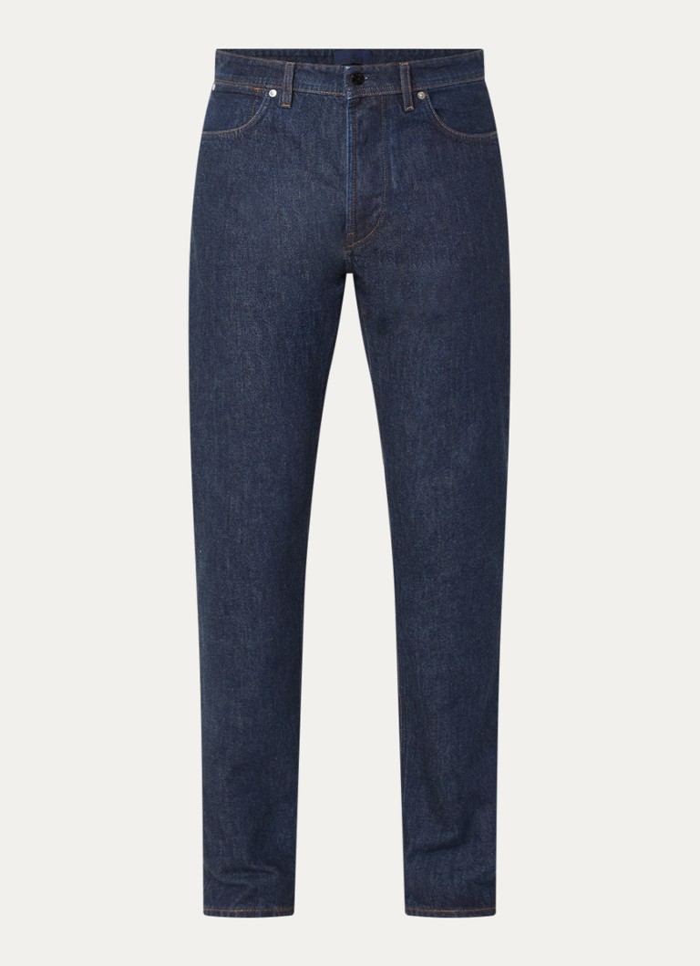 Stone Island Heren S00J7 slim fit jeans met donkere wassing in de kleur Indigo, maat: 34