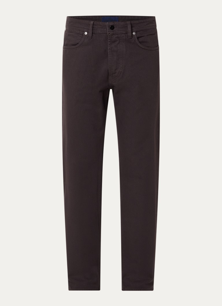 Stone Island Heren S0J24 straight fit jeans met gekleurde wassing en steekzakken in de kleur Aubergine, maat: 34