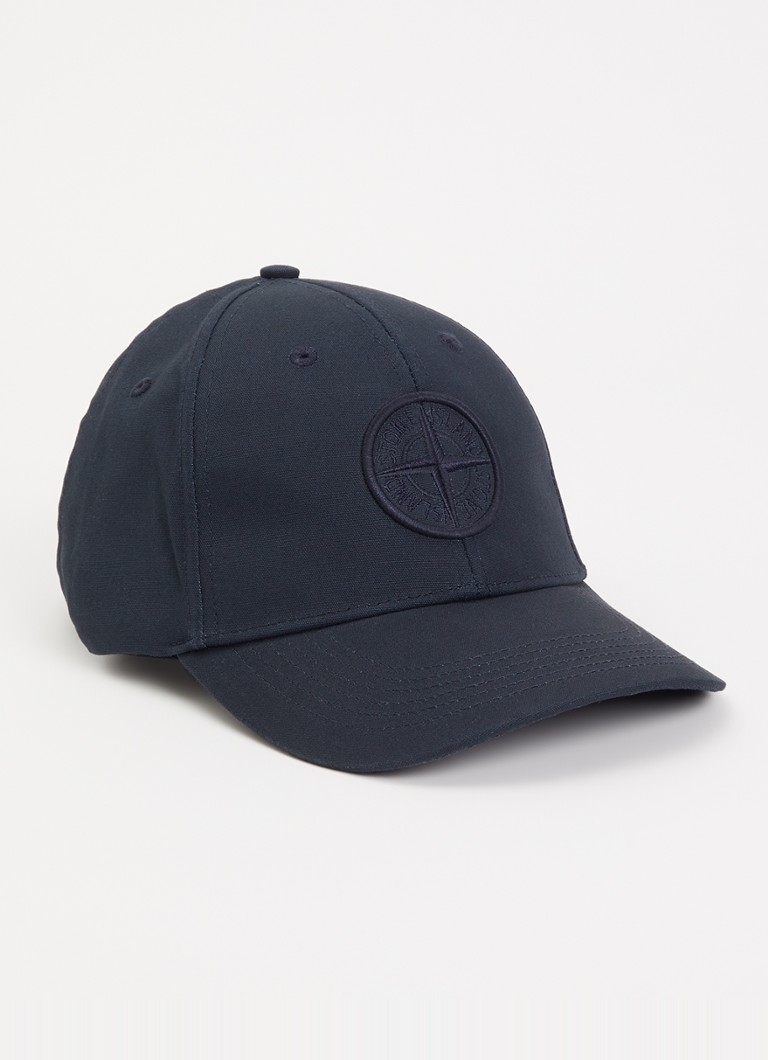 Stone Island Heren S0248 pet met logoborduring in de kleur Donkerblauw, maat: OS
