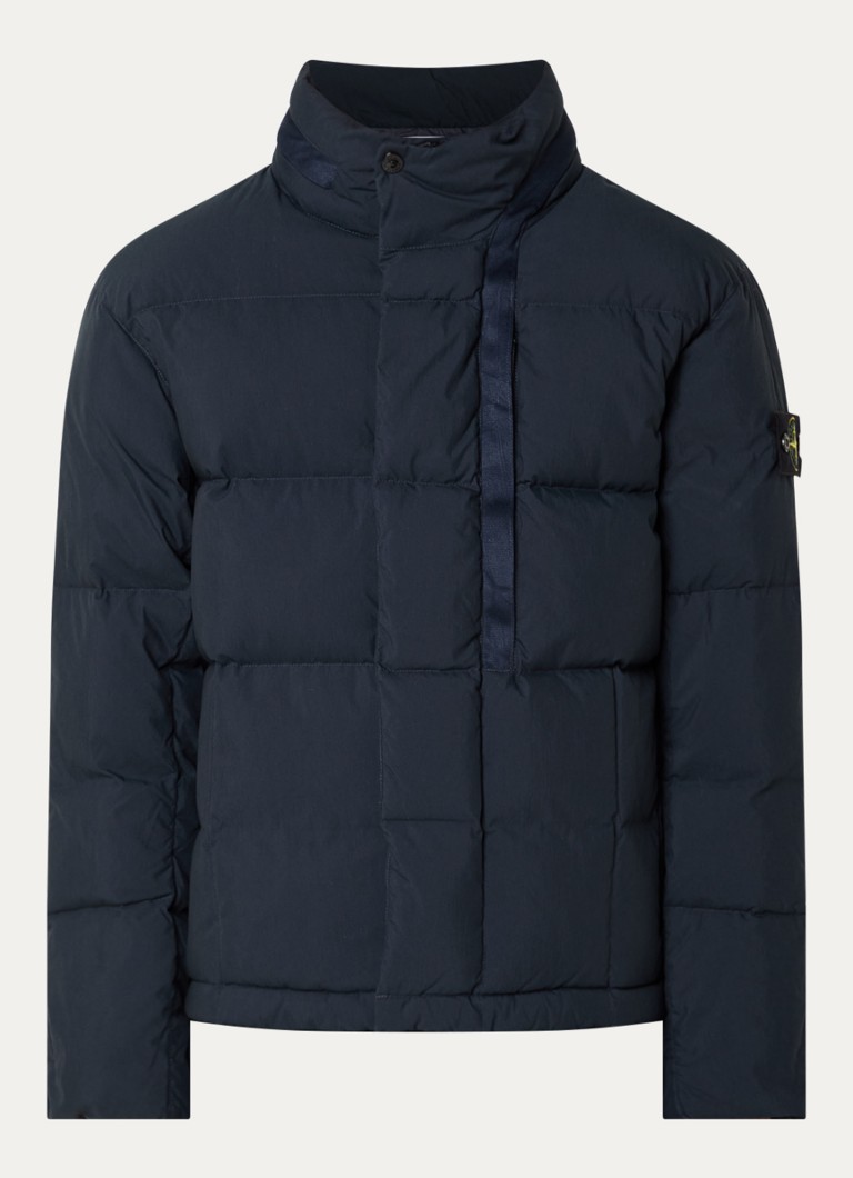 Stone Island Heren S0462 jack met donsvulling en steekzakken in de kleur Donkerblauw, maat: S