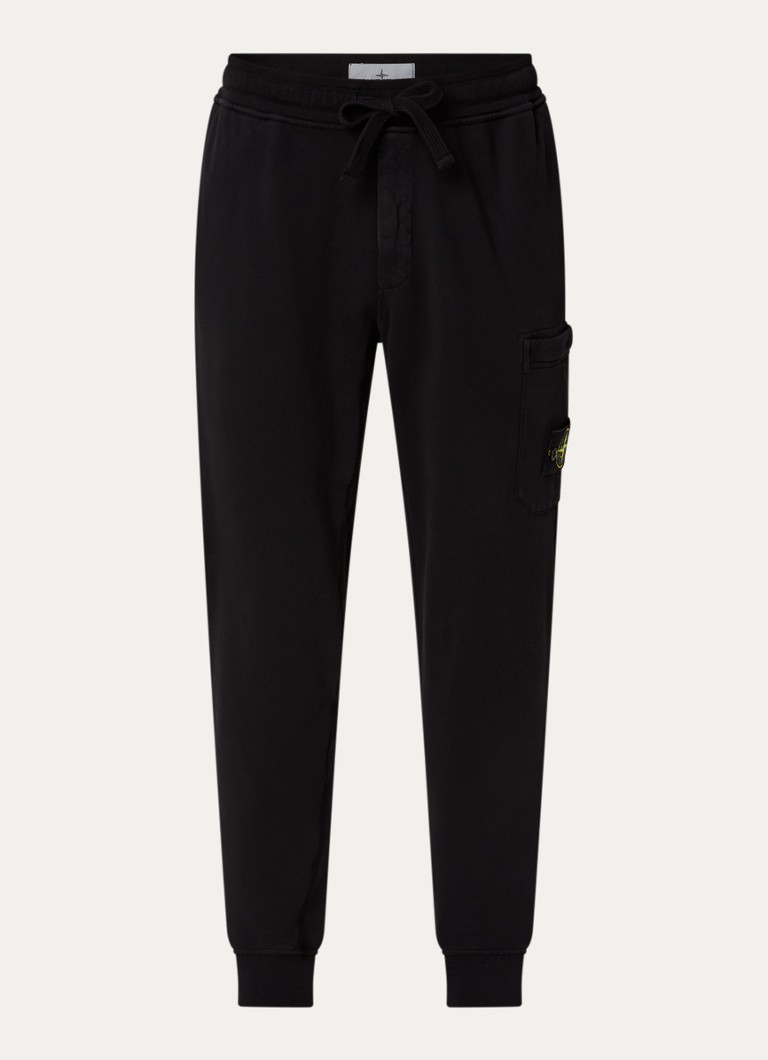 Stone Island Heren S0051 tapered fit joggingbroek met steekzakken in de kleur Zwart, maat: XS
