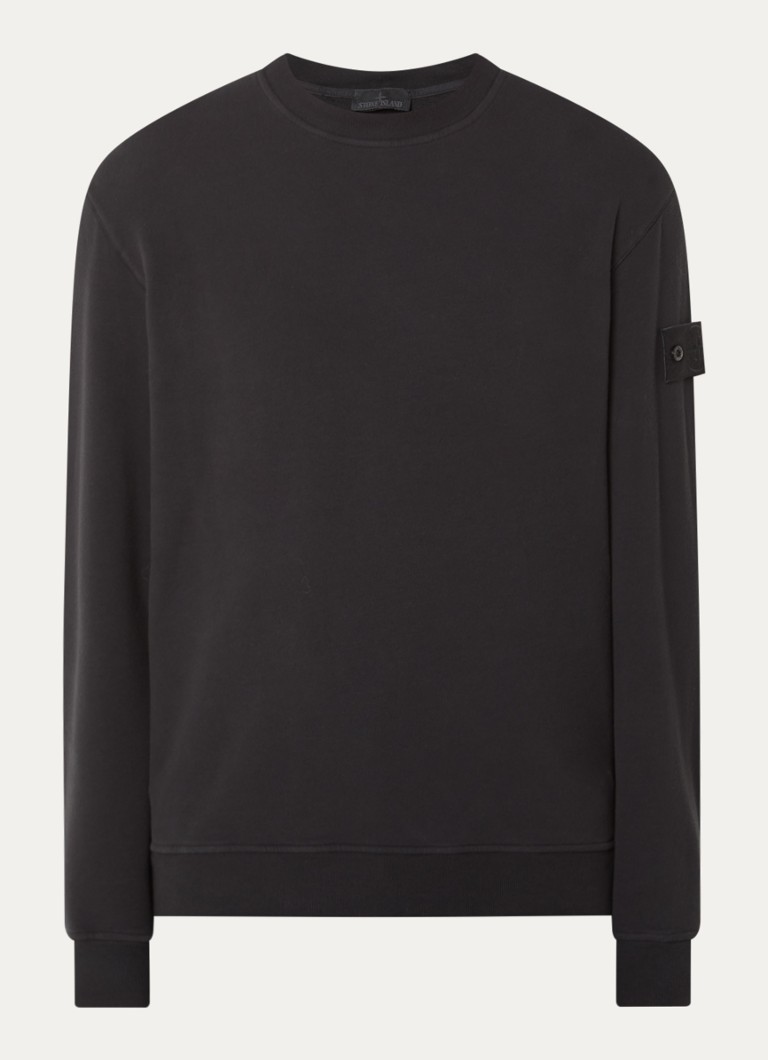 Stone Island Heren S0F53 sweater met logo in de kleur Zwart, maat: XL