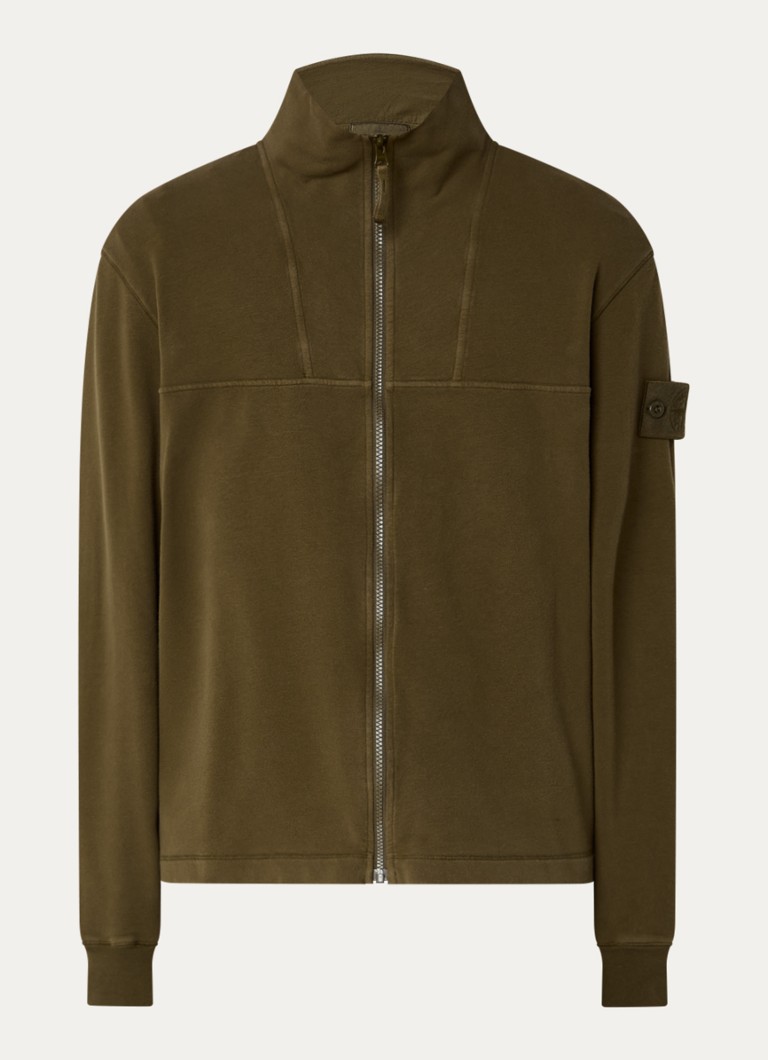 Stone Island Heren S0F53 vest met logo in de kleur Mosgroen, maat: XL