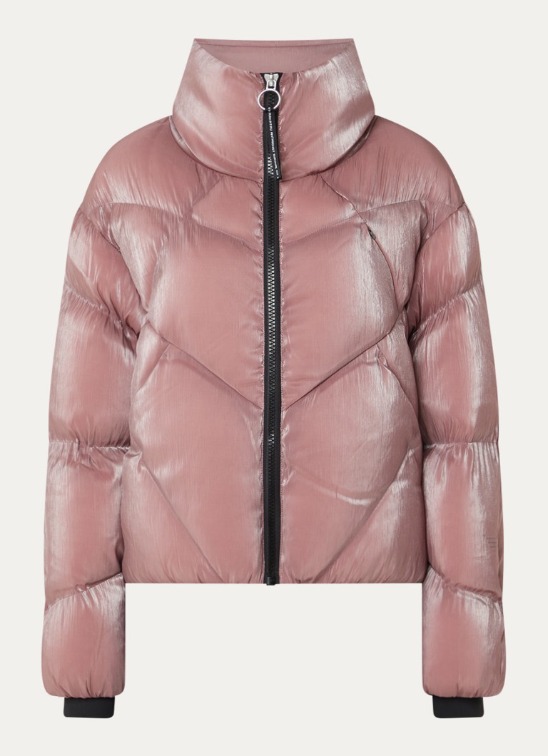 Krakatau Dames Nebula pufferjack met quilt patroon en steekzakken in de kleur Paars, maat: XL