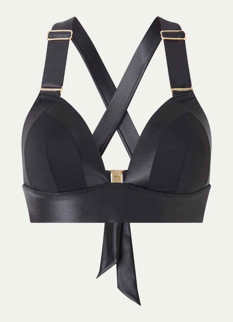 Marlies Dekkers Dames Cache Coeur voorgevormde bralette bikinitop in de kleur Zwart