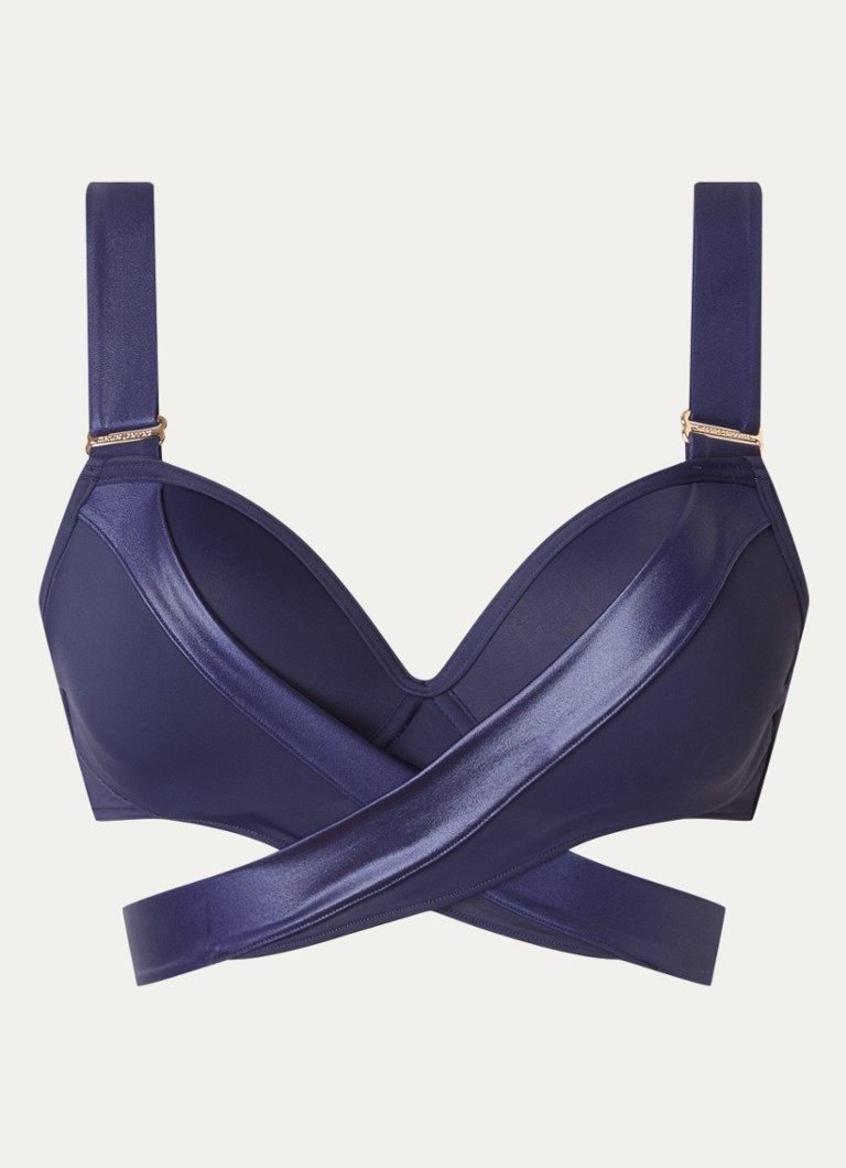 Marlies Dekkers Dames Cache Coeur push-up bikinitop met beugelondersteuning in de kleur Donkerblauw