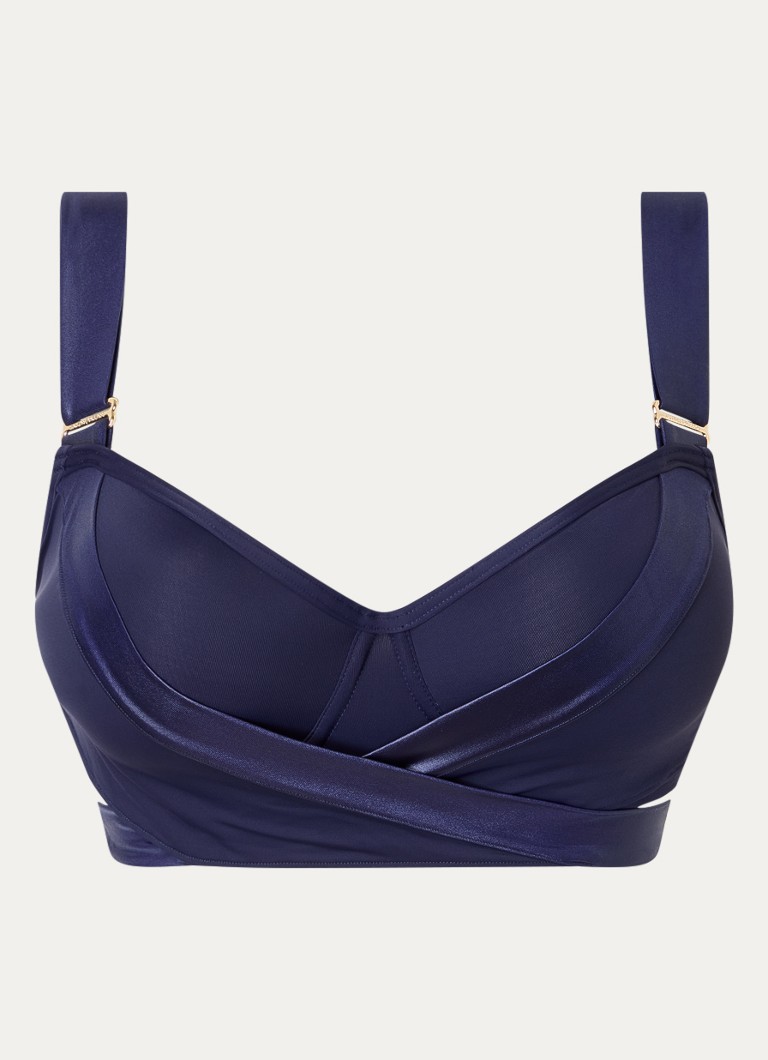 Marlies Dekkers Dames Cache Coeur balconette bikinitop met beugelondersteuning in de kleur Donkerblauw