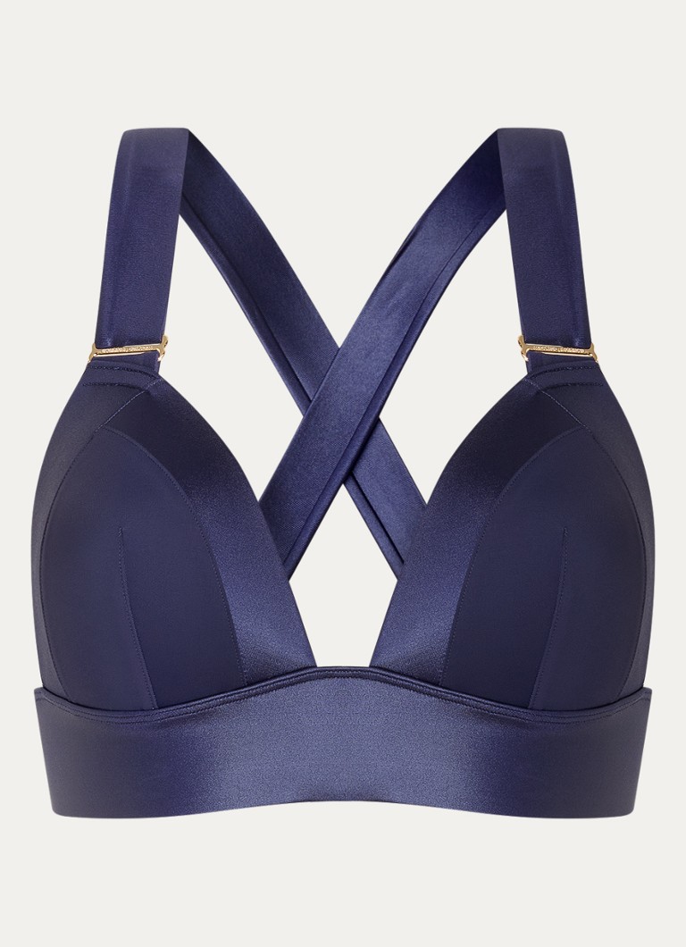 Marlies Dekkers Dames Cache Coeur voorgevormde bralette bikinitop in de kleur Donkerblauw