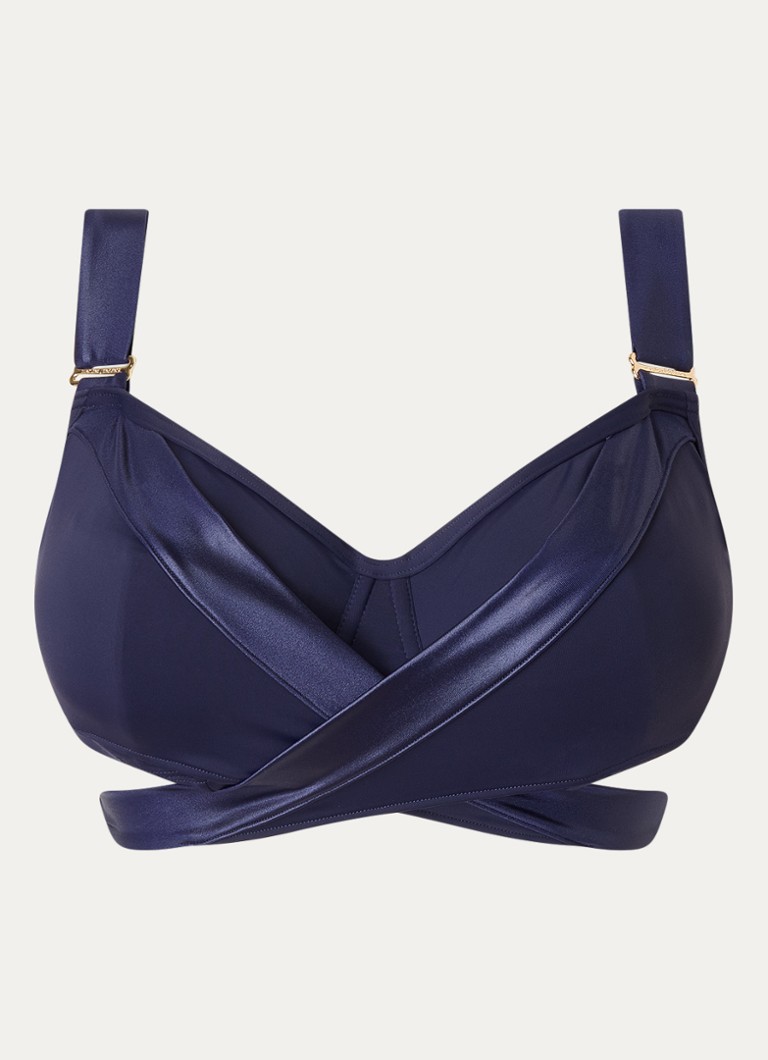 Marlies Dekkers Dames Cache Coeur bikinitop met beugel in de kleur Donkerblauw