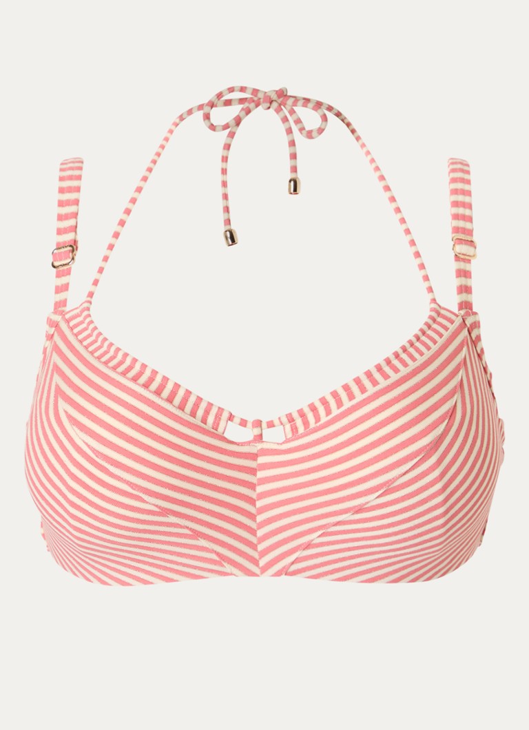 Marlies Dekkers Dames Holi Vintage balconette bikinitop met lurex in de kleur Koraalroze