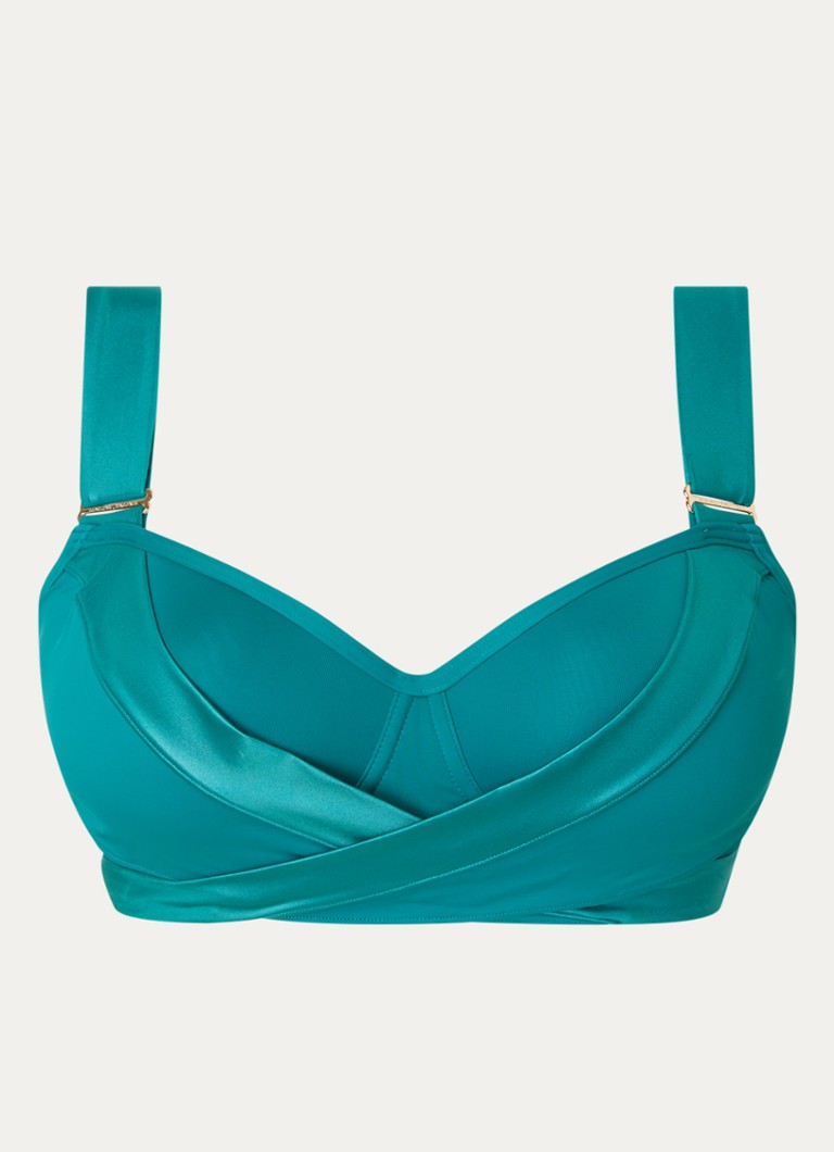 Marlies Dekkers Dames Cache Coeur balconette bikinitop in de kleur Zeegroen