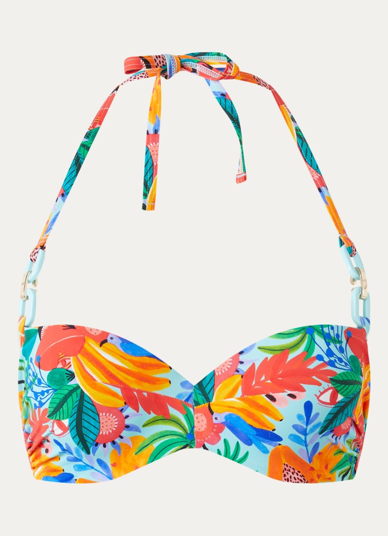 Marlies Dekkers Dames Paradisa voorgevormde halter bikinitop in de kleur Lichtblauw