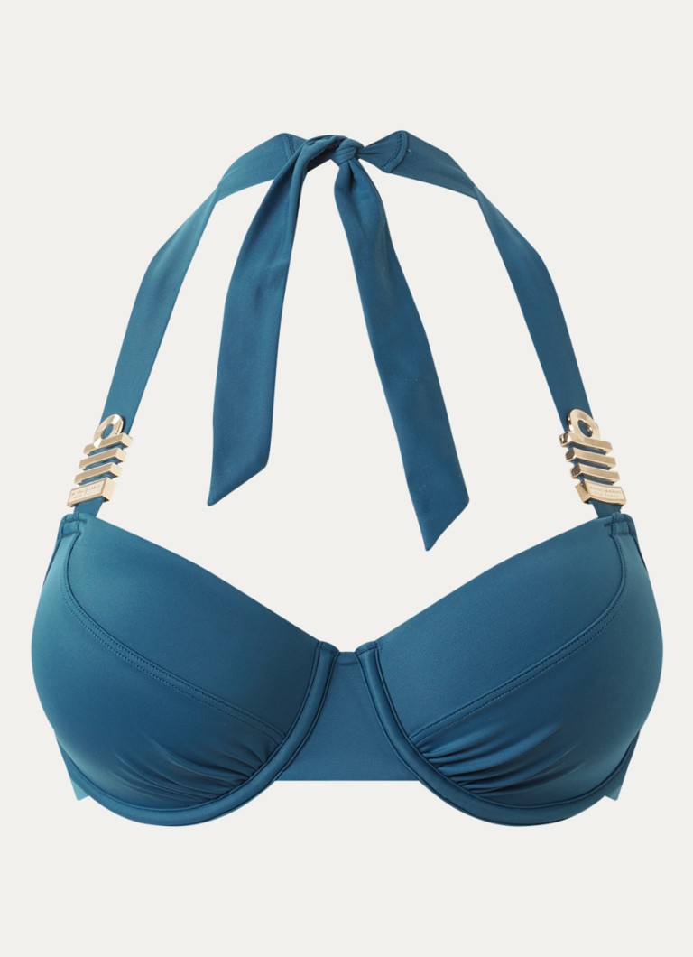 Marlies Dekkers Dames Voorgevormde halter bikinitop in de kleur Petrol