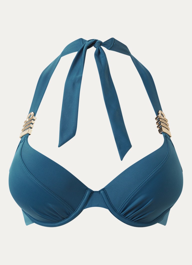 Marlies Dekkers Dames Push-up halter bikinitop in de kleur Petrol