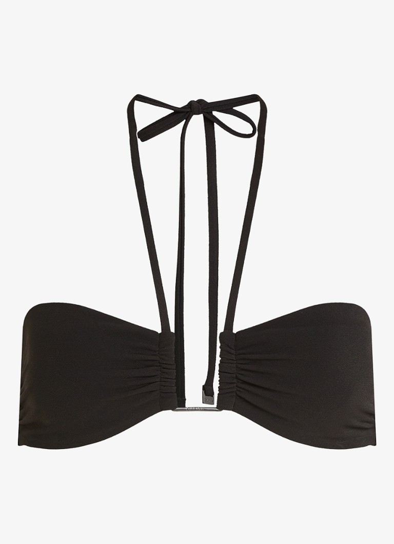 Calvin Klein Dames Bandeau bikinitop met uitneembare vulling in de kleur Zwart