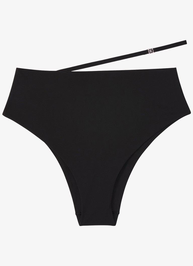 Calvin Klein Dames Bikinislip met logo in de kleur Zwart