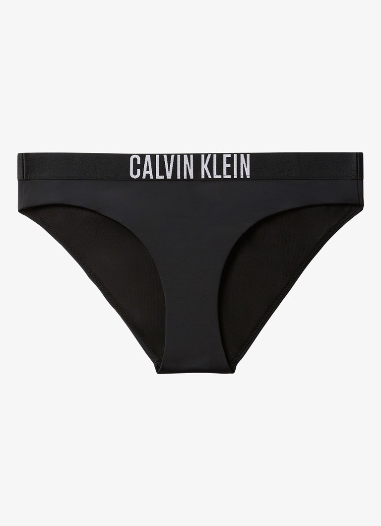 Calvin Klein Dames Bikinislip met logoband in de kleur Zwart