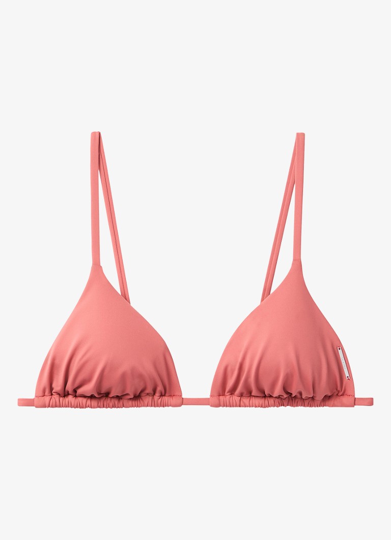 Calvin Klein Dames Triangel bikinitop met uitneembare vulling in de kleur Oudroze