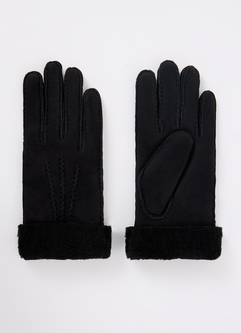 Kessler Dames Ilvy handschoenen van suède in de kleur Zwart, maat: 8