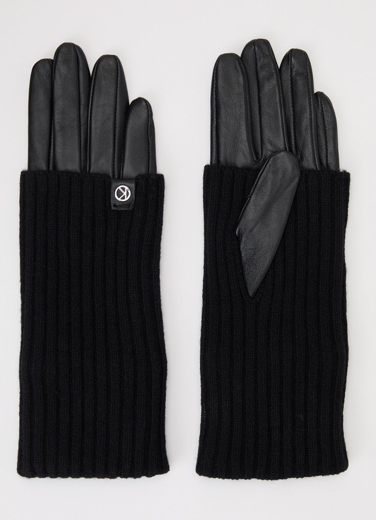 Kessler Dames Laura handschoenen van leer in de kleur Zwart, maat: 7
