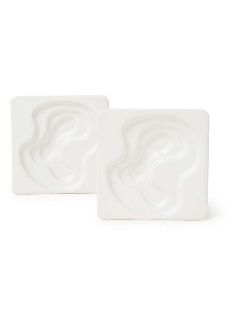 Laguiole Style de Vie Serveerschaal voor olijfolie 9 cm set van 2 Wit - Deal