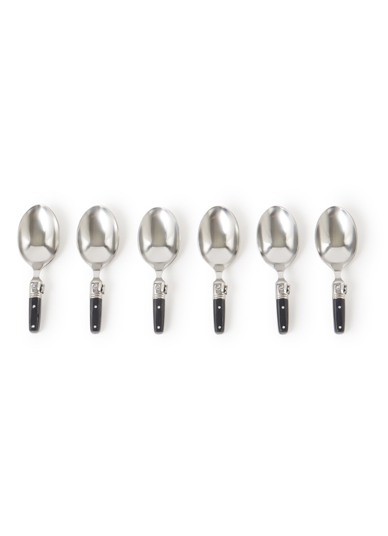 Laguiole Style de Vie Premium Line amuselepel set van 6 Zilver - Deal